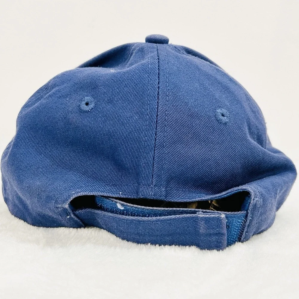 Bud Light Mesh Distressed Hat Cap Adjustable Strapback Blue Outdoors‎ Casual